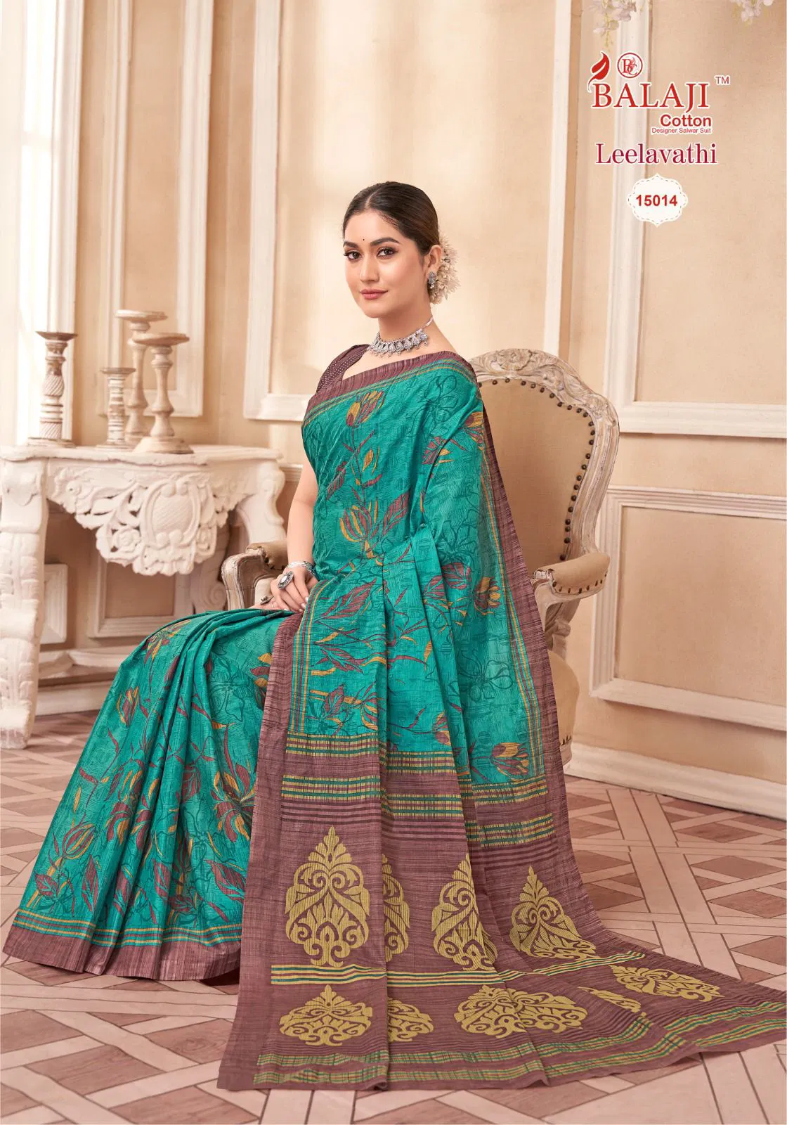 Leelavathi Vol 15 By Balaji Pure Cotton Printed Saree Wholesale Shop In Surat